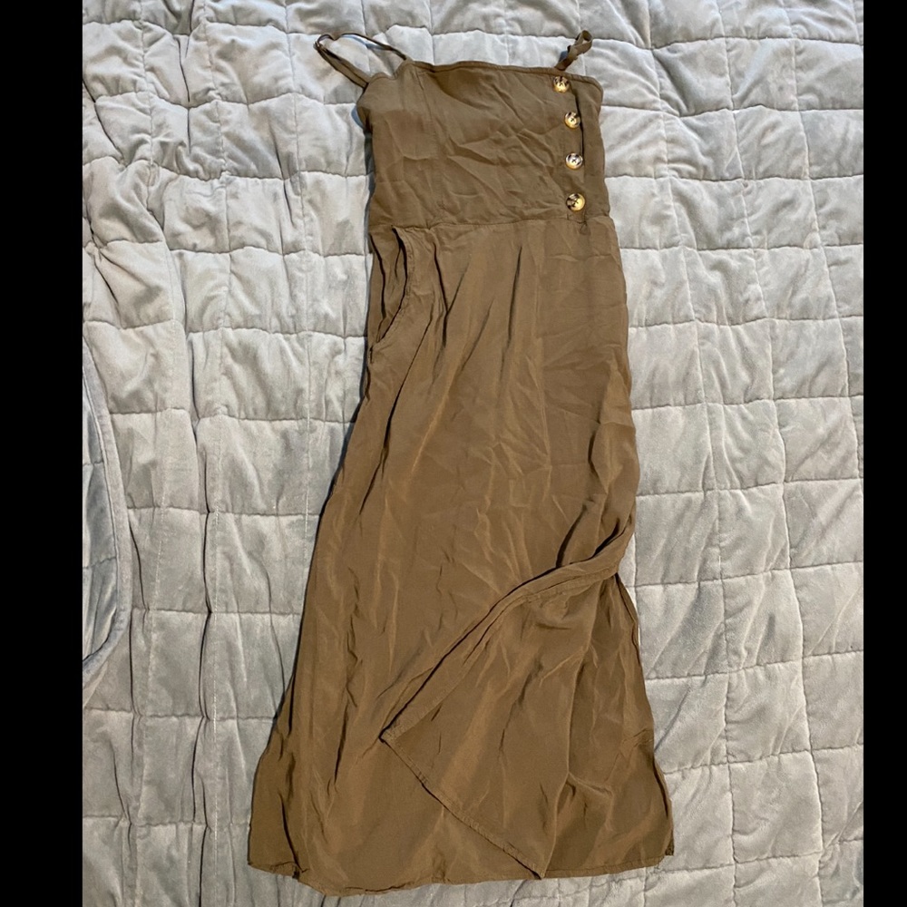 OD green midi dress